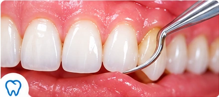 Dental professional treating a patient
